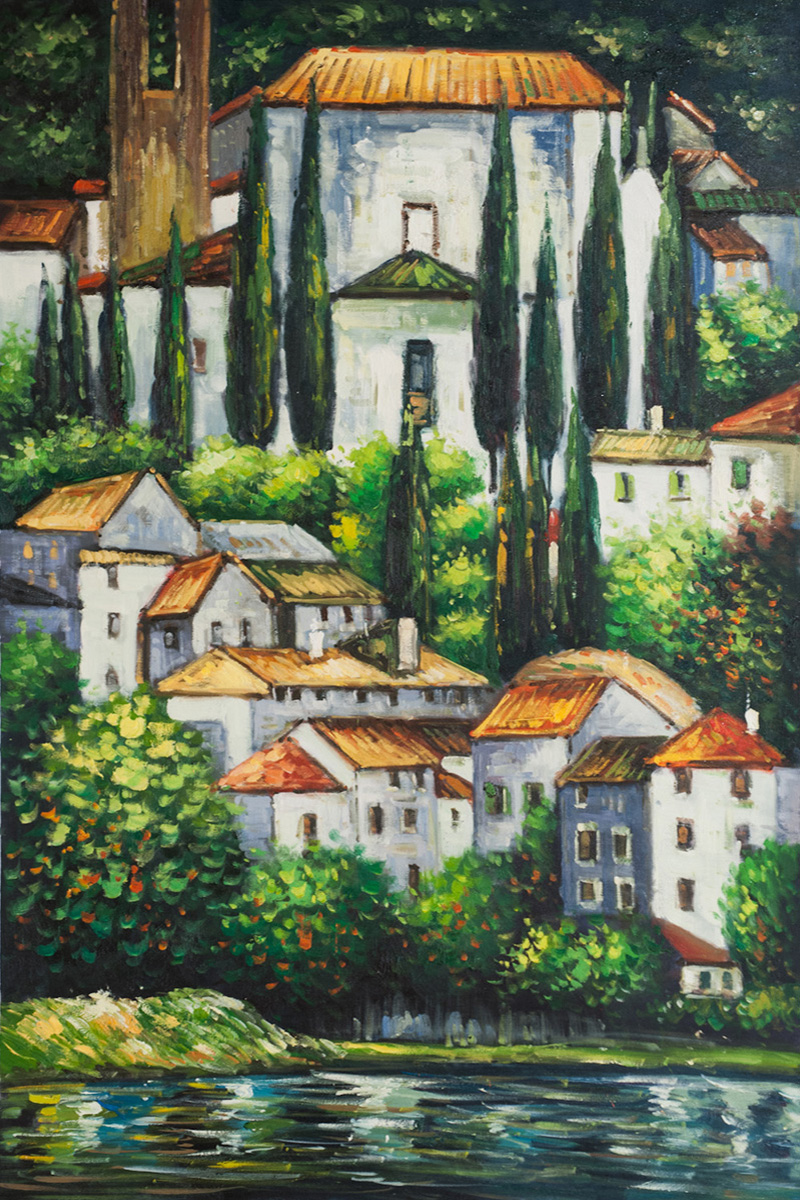 Church in Cassone - Gustav Klimt Paintings